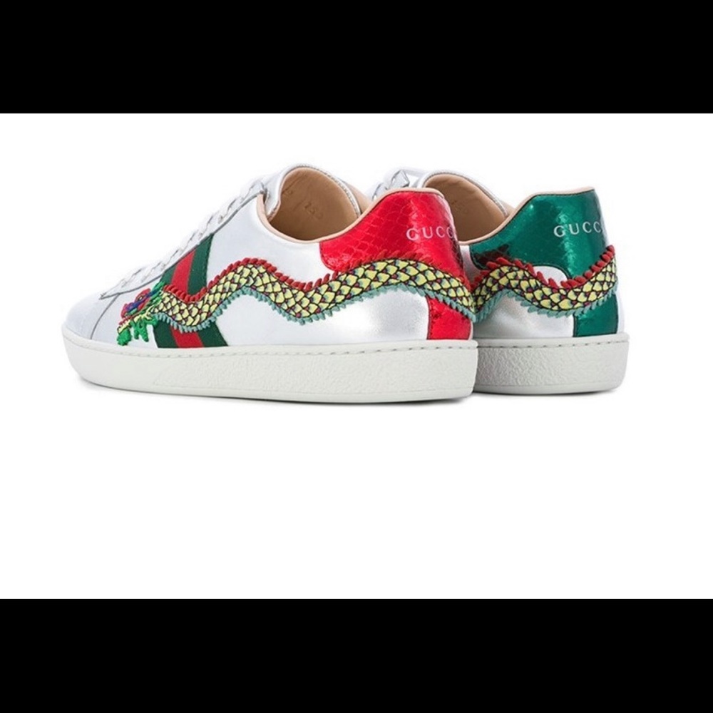 Gucci Ace Leather Sneakers 🐉